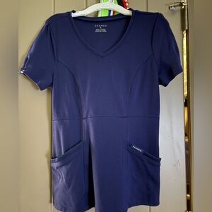 JAANUU SET Navy Blue Scrub Top (Set of 2 tops)